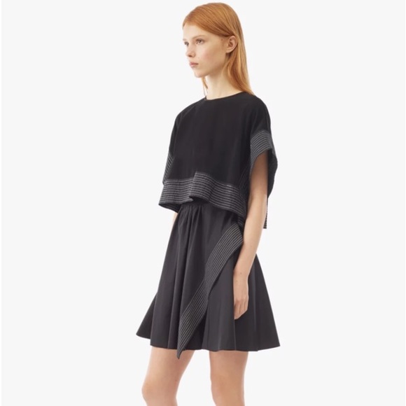3.1 Phillip Lim Dresses & Skirts - 3.1 Philip Lim Poplin Crop Top Overlay Dress in Black Size 4